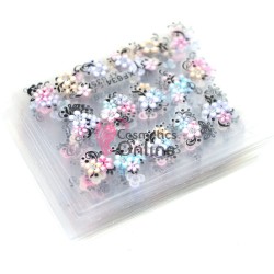 Stickere 3D Combinate  3DA24 Mixt Carving pentru unghii 6 folii